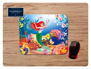 THE LITTLE MERMAID ARIEL FLOUNDER CUSTOM DESK MAT MOUSE PAD HOME OFFICE GIFT - Picture 1 of 1
