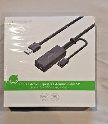 UGREEN USB 3.0 Male To Female Extension 5-Meter Active Repeater Extension Cable - Image 1 of 2