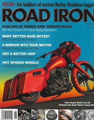 Road Iron Motorcycle Magazine Harley Davidson Baggers Seth Faber Road Glide - Image 1 of 4