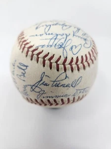 1961 Cleveland Indians Team Signed Baseball Appling Antonelli Francona 15532 JSA - Picture 1 of 7