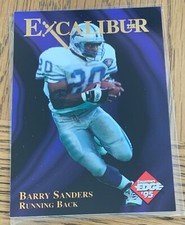 1995 Collector's Edge Excalibur 22K Barry Sanders #2.1 HOF-Detroit Lions
