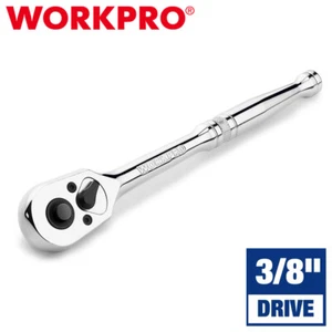 WORKPRO 3/8" Drive Ratchet Handle 72-Tooth Quick-Release Reversible Ratchet Sets - Picture 1 of 12
