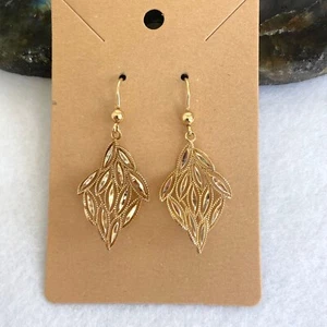 Pendientes colgantes Dyadema Italia oro vermeil plata de ley 925 corte diamante - Imagen 1 de 24