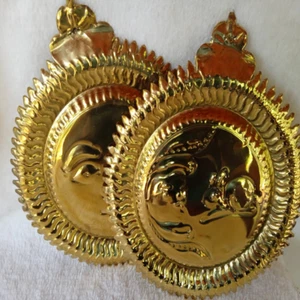 Ceylon Sun and Moon Brass Wall Hanging Traditional For Home and Office Deco - Picture 1 of 11