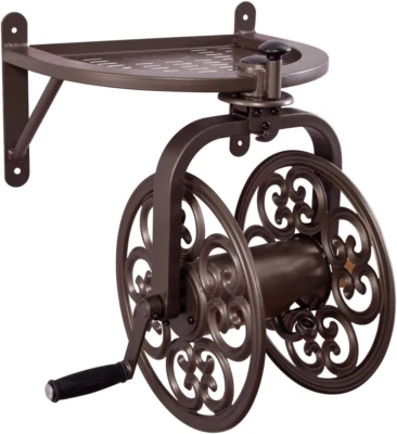 Navigator Rotating Hose Reel Home Garden Yard Decorative Powder Coated 125' - Image 1 of 4