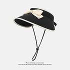 Foldable Sun Hat Ponytail Bucket Hat Summer Quick-Drying Visors