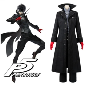 Anime Persona 5 Joker Leading Character Hero Cosplay Costume with Red Gloves - Picture 1 of 6