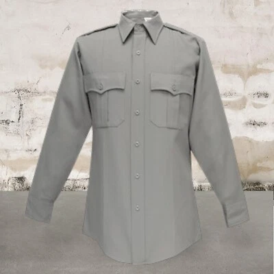 NWT Flying Cross Style #102W6651 Women's Gray Long Sleeve Uniform Shirt 32 Long - Image 1 of 4
