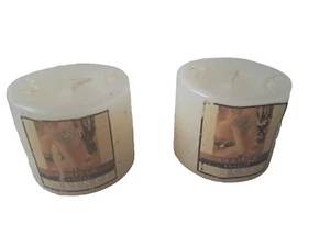 VELAS DE DOBLE PILAR ESENCIA VAINILLA LÍRICA CERA COLONIA NUEVAS 12,99 € - Imagen 1 de 2