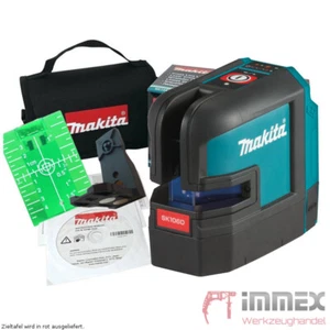 Makita Akku-Kreuz Linienlaser 10,8V/12V SK106DZ Kreuzlaser Laser rot + Halterung - Bild 1 von 1