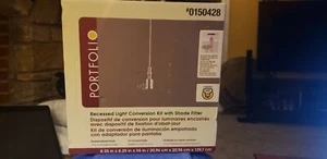 Portfolio Recessed Light Coversion Kit #0150428 Brushed Nickel Finish New In Box - Picture 1 of 1