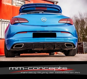 Difusor CUP para Opel Astra J OPC faldón trasero Flaps parte trasera ABS - Imagen 1 de 2