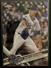 2017 Topps Chrome RC Matt Strahm Rookie Card