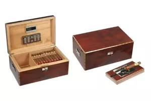POSACENERE SCATOLA UMIDIFICATA PORTASICARI HUMIDOR FOR 125 CIGAR LUBINSKI Q46146 - Imagen 1 de 1