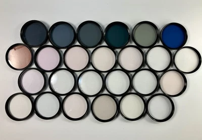 Lote de filtro de lente 52 mm. Polarizador, UV, tragaluz, FDL. Primer plano, difusión. Foto 1 de 3