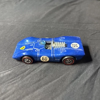 Hot Wheels 1969 Ferrari 312P Redline Mattel Hong Kong Vintage Royal Blue - Image 1 of 4
