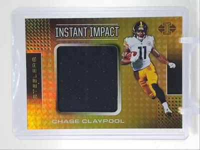 CHASE CLAYPOOL 2020 ILLUSIONS ROOKIE INSTANT IMPACT PATCH #1127 A RC Q5159 - Image 1 of 2