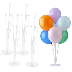 Balloon Stand Kit, 4 Sets, Balloon Sticks, Balloon Holders for Table, 4PCS - Picture 1 of 8