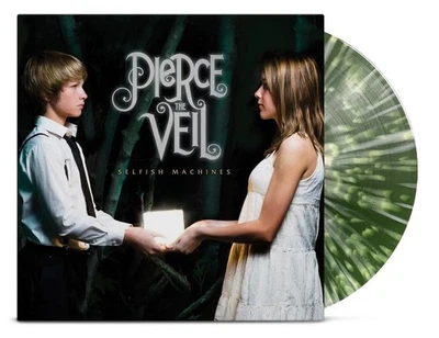 Pierce The Veil - Selfish Machines Dark Opaque Green With White Splatter /1000! - Image 1 of 3
