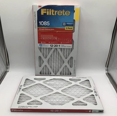 3M Filtrete 1085 12x20x1 Allergen Defense Extra Filters Set Of 3 - Image 1 of 4