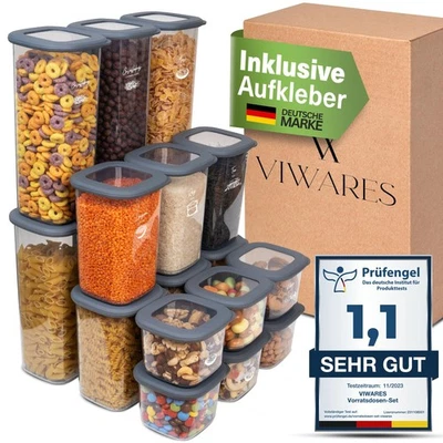 VIWARES luftdichte Vorratsdosen mit Deckel | 18er Vorratsbehälter Set - Bild 1 von 4