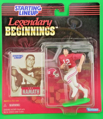 1998 Kenner Starting Lineup Joe Namath Legendary Beginnings Alabama NFL NCAA NIB - Image 1 of 2