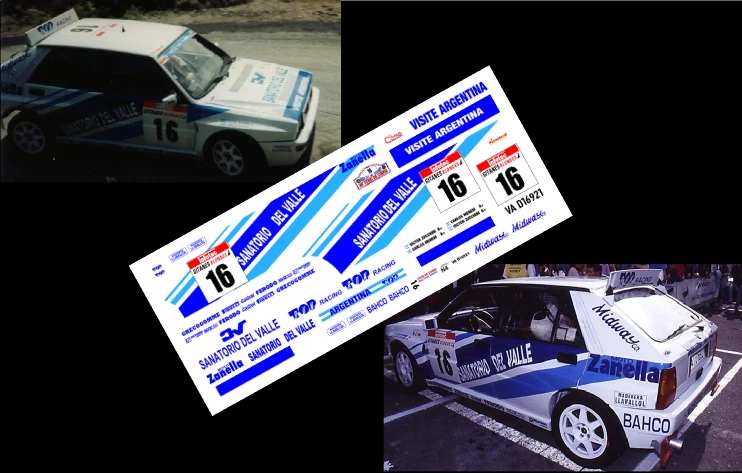 [DECALS 1/43] LANCIA DELTA INTEGRALE HF - MENEZ - RALLYE WRC TOUR DE CORSE 1992 - Photo 1/1