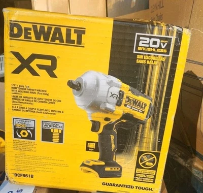 DEWALT 1/2 In Hi Torque Impact Wrench 20V MAX XR  Cordless  w/ Hogs Ring DCF961B - Image 1 of 4