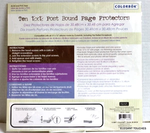 10-Pack Colorbok 12x12 Scrapbook Refill Pages, Protective Sleeves Protectors - Picture 1 of 3
