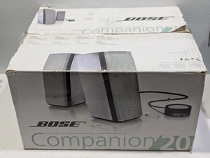 Bose Companion 20 Silver Multimedia Computer Laptop Speakers Power & Volume Pod - Afbeelding 1 van 8