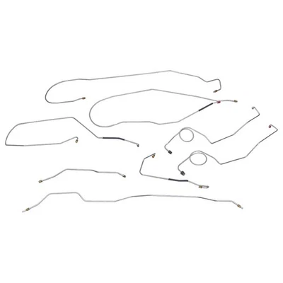 1967-70 Ford Truck F100 2wd Longbed Brake Line Set Kit Lines Manual Drum OE - Image 1 of 4