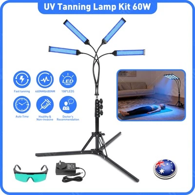 UV Tanning Lamp Kit 60W Solarium Bulb Boost Natural Bronze Sunless Skin-Friendly - image 1 of 4