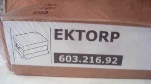 IKEA EKTORP Footstool Ottoman Cover Slipcover LOFALLET BEIGE 603.216.92 NEW NIB - Picture 1 of 10