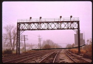 csd206 Duplicate Slide Lehigh Valley Main Looking East S Of Sayre, Pa 10-11-81 - Picture 1 of 1