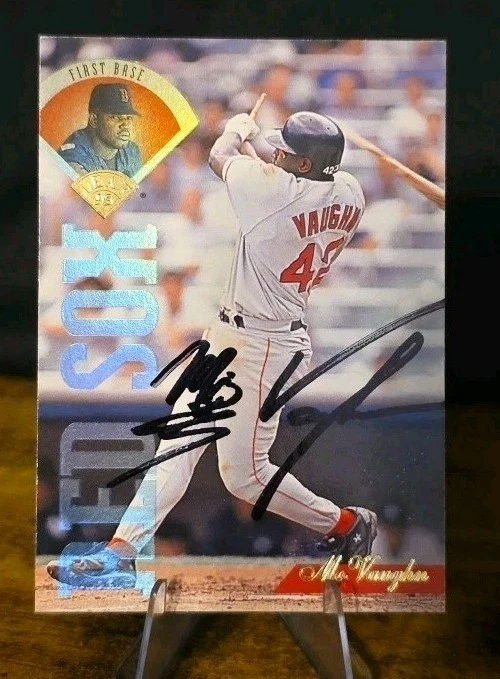 ⚾️ Mo Vaughn refractor en tarjeta autógrafo Boston Red Sox #269  Foto 1 de 2