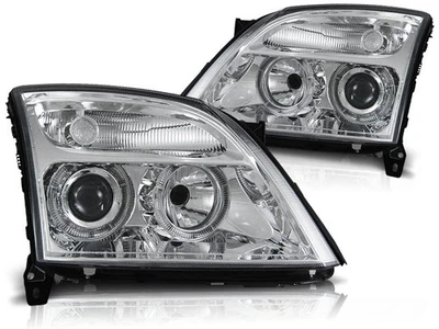 Faros Angel Eyes Para Opel Vectra C / Signum Año 02-05 Cromo - Imagen 1 de 2