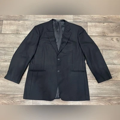 John W. Nordstrom Loro Piana Cashmere Blazer Black Sport Coat Blazer Sz 48L - Image 1 of 4