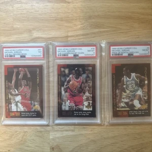 Michael Jordan 3-PSA Graded Card Lot. 2-PSA 8’s And 1-PSA 7 - Picture 1 of 8