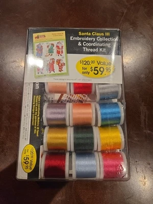 Madeira Santa Claus III, Embroidery Kit & CD & Spools Thread. SEALED - Image 1 of 2