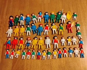 Vintage Playmobil 1970s People Figures Lot Of 50 - Picture 1 of 4