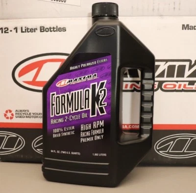  Óleo de corrida Maxima Formula K2 100% éster 64 oz dois 2 tempos pré-mistura ENVIO RÁPIDO!!! - Imagem 1 de 2