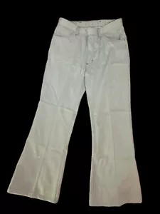 Vtg NWT Mens Statler Western Flare Leg Green Jeans USA 34x29 - Picture 1 of 8