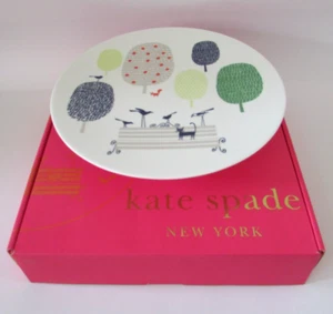 Piatto torta Kate Spade New York Lenox Hopscotch Drive About Town nuovo con scatola - Foto 1 di 8
