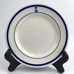 VTG Sterling China US Navy Mess Wardroom Anchor 7” Bread Plate Union Made - Picture 1 of 8