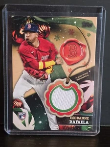 2024 TOPPS HOLIDAY RELIC CARD PLAYER-WORN MEMORABILIA RC Cedanne Rafaela #RC-CR - Picture 1 of 2