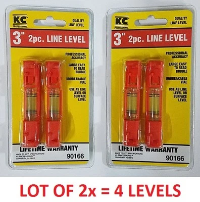 LOT of 1x 2x Line Level 3" Straight Masonry Sheet Metal Fence Wood Landscape - Image 1 of 4