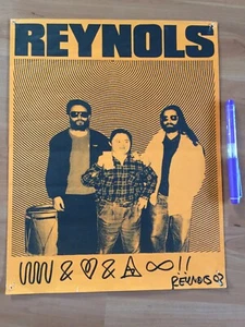Reynols original 2003 poster signed by Anla Courtis, Lasse Marhaug, Acid Mother - Imagen 1 de 1