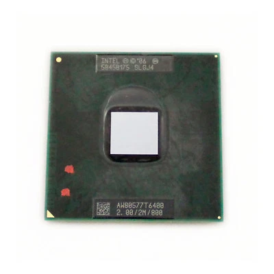 Procesador Intel Core 2 Duo Móvil T6400 2,0 GHz 2M SLGJ4 CPU Usado - Imagen 1 de 2