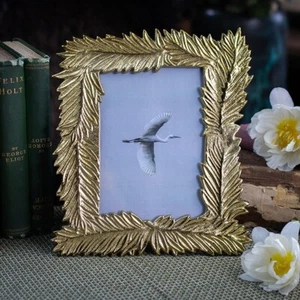 Culinary Concepts Gold Feather Photo Frame - Picture 1 of 1