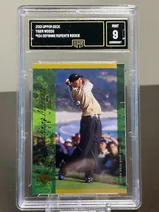Tiger WOODS Novato RC *Momentos definitorios* GMA 9 COMO NUEVO 2001 cubierta superior de golf #124 - Imagen 1 de 1